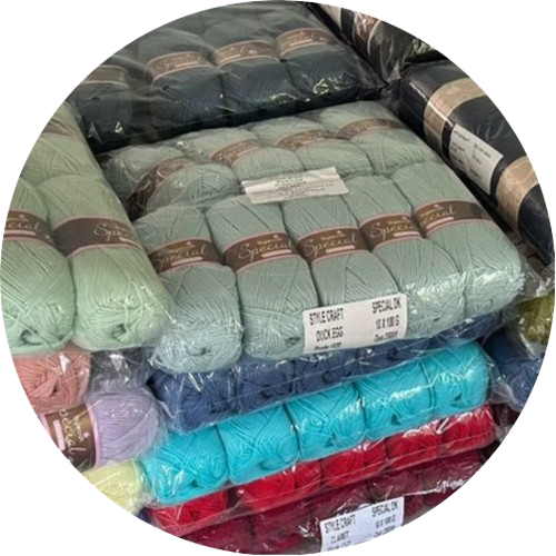 Stylecraft yarn purchased with grant funding for the Swindon Big Knit Blankets of Hope community project